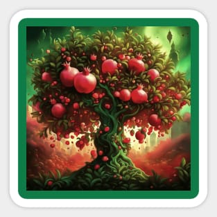 Persephones Underworld Pomegranate Garden Sticker
